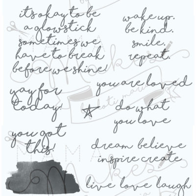 Jumbo Watercolour Inspiration - 14 Stamps