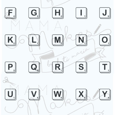 Jumbo Tiled Alphabet - 30 Stamps