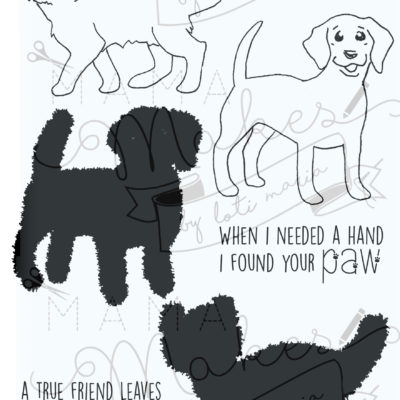 Mama Makes x Penny & Ivy Jumbo Stamps - Furry Friends -  6 Stamps