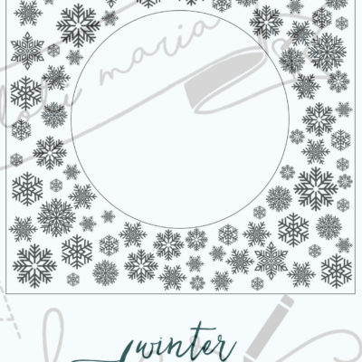 Circle Centres - Snowflake Frame