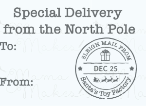 Mama Makes - Christmas Special Delivery Stamp