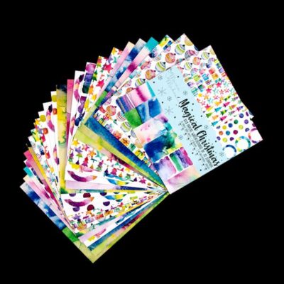 Mama Makes Magical Christmas - 24 Single Sided 8x8 Sheets - 200gsm