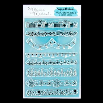 Mama Makes Magical Christmas Borders A5 Stamp Set - 8 Stamps