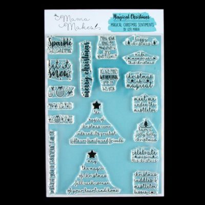 Mama Makes Magical Christmas Sentiments A5 Stamp Set - 18 Stamps