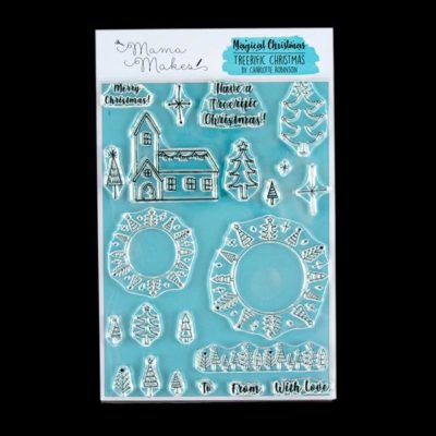 Mama Makes Magical Christmas - Treerific A5 Stamp Set - 22 Stamps
