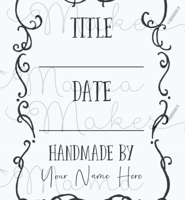 Mama Makes Personalised Artist Trading Card Stamp