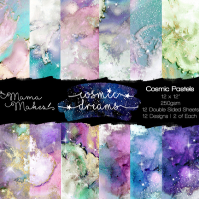 Cosmic Dreams - 12 x 12 Pastel Papers - 24 Sheets
