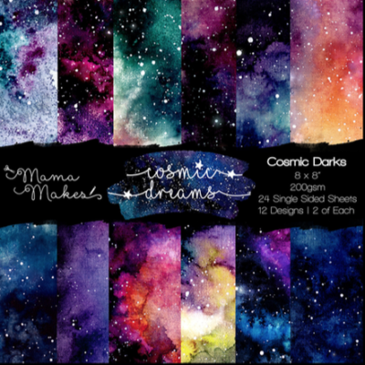 Cosmic Dreams - 8x8 Darks Paper
