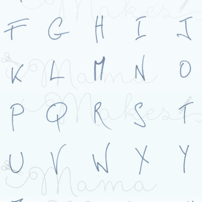 Ben's Hand - Upper Case Alphabet Stamp Set