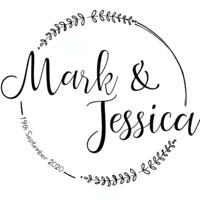 Personalised Stamp - Save The Date Wreath