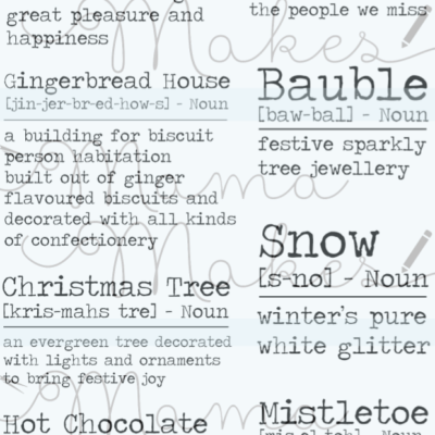 Snow Place Like Home - Define Christmas Stamp Set