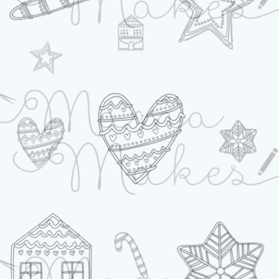 Snow Place Like Home - Cookie Mix Stamp and Stencil Set