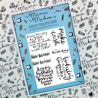 Mama Makes - Birthday Time Clear Stamp Set
