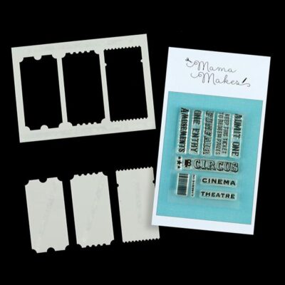 Mama Makes - Vintage Tickets Stamps, Stencils and Masks
