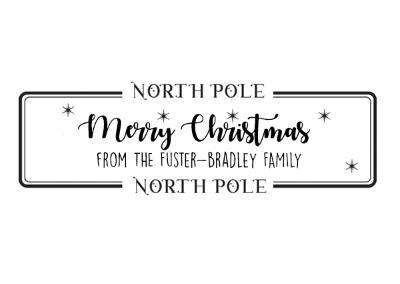 Mama Makes - Personalised North Pole Stamp