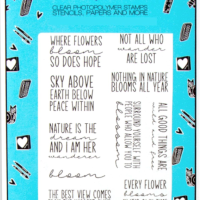 Mama Makes - Bloom Words A6 Stamp Set