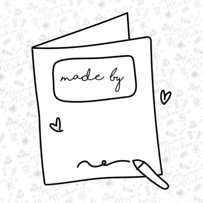 Made By Card - Personalised Clear Stamp