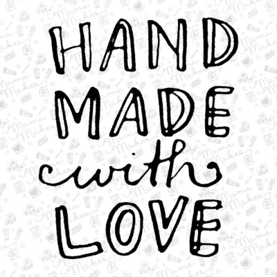 Handmade With Love Doodle - Clear Stamp