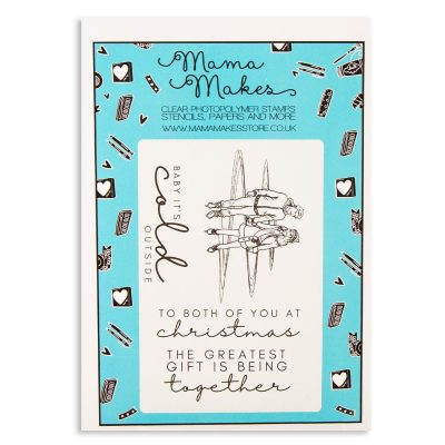 Mama Makes - Skating at Christmas A5 Clear Stamp Set
