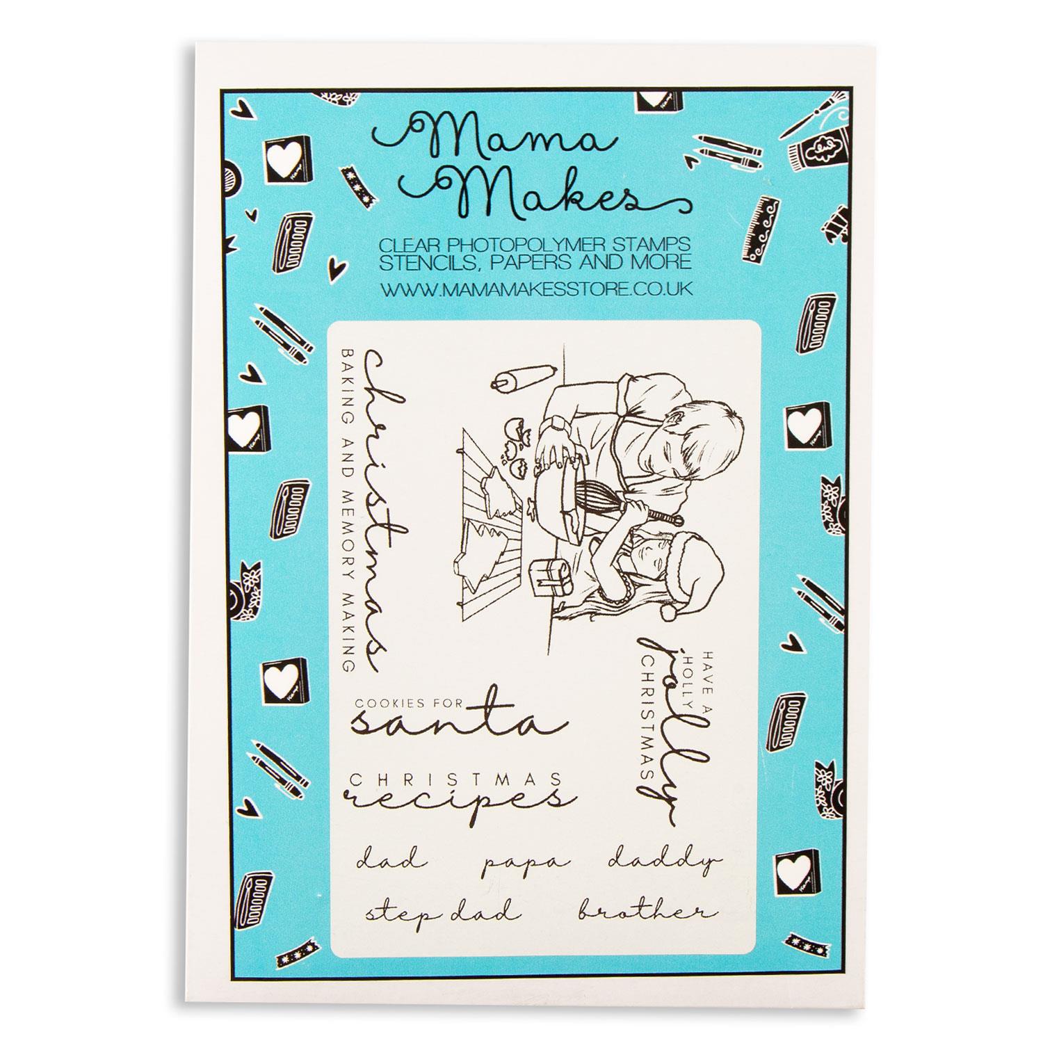 Mama Makes - Baking at Christmas A5 Stamp Set