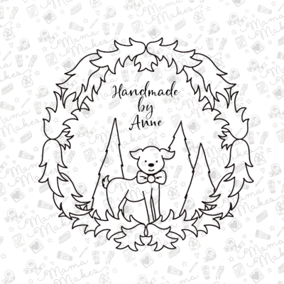 Winter Forest - Personalised Clear Stamp