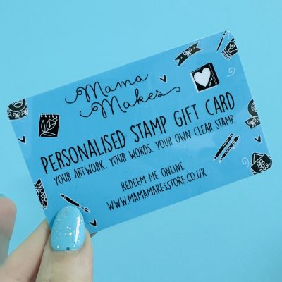 Mama Makes Gift Card for a Personalised Stamp