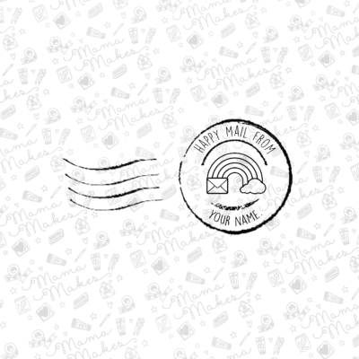 Mama Makes - 'Happy Mail From' Personalised Stamp