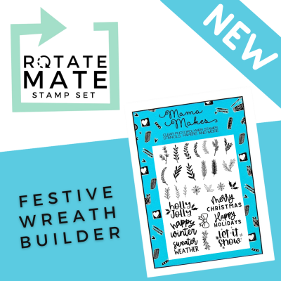 Mama Makes - Festive Wreath Builder A6 Stamp Set