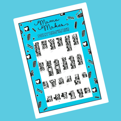Mama Makes - Days and Months - Ransom - A6 Stamp Set