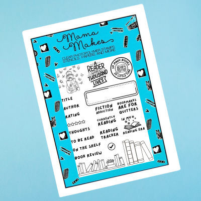 Mama Makes - ‘In My Reading Era’ A5 Stamp Set