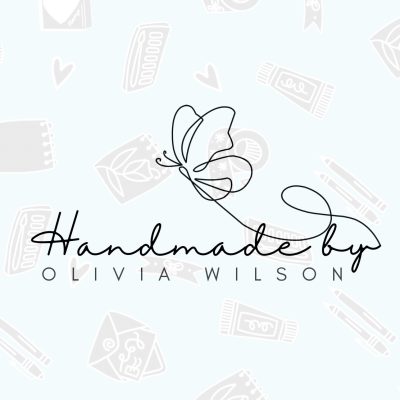 Mama Makes - Butterfly Line Art Personalised Stamp