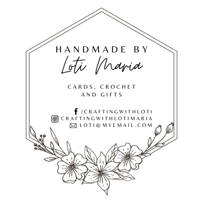 Floral Large Hexagon Personalised Clear Stamp