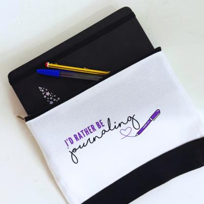 Mama Makes - Craft Pouch - I'd Rather Be Journaling