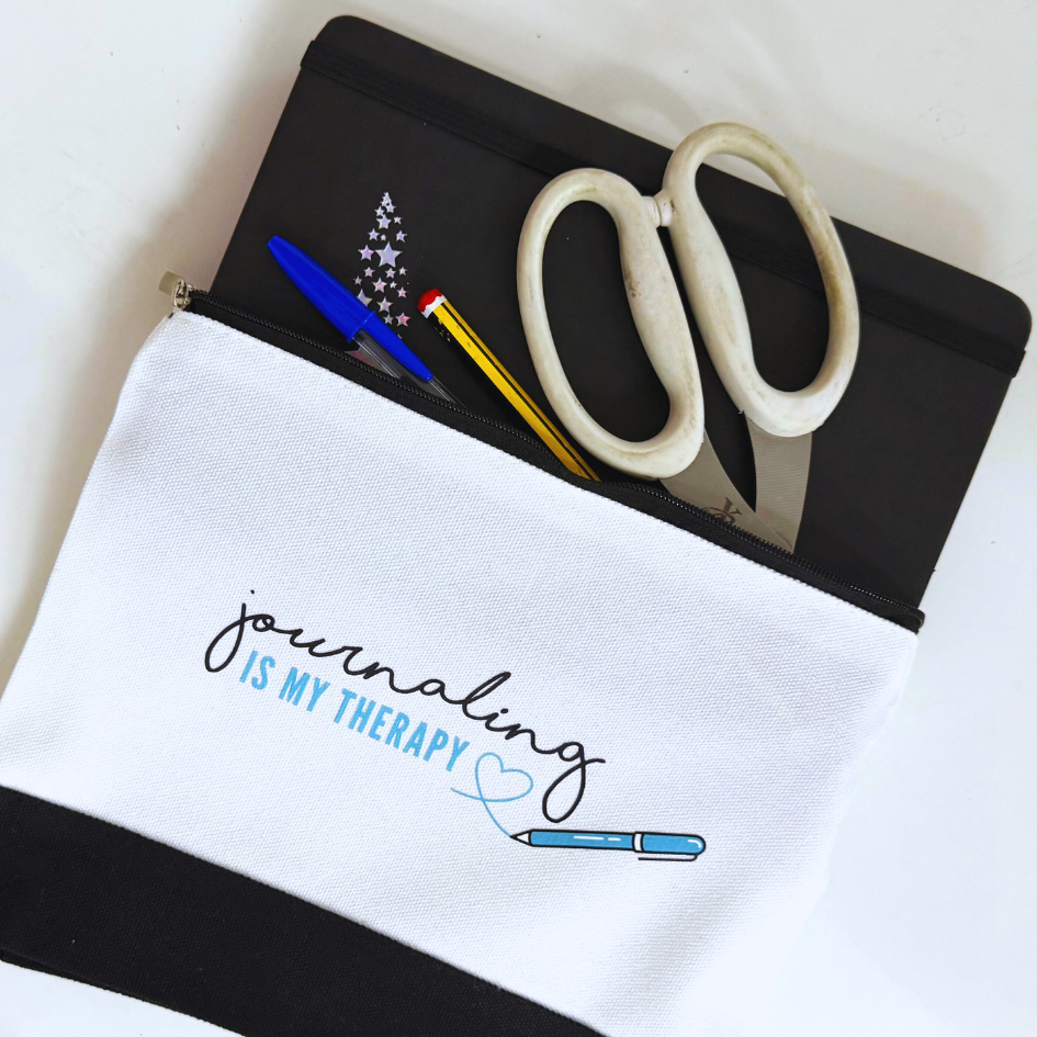 Mama Makes - Craft Pouch - Journaling is my Therapy - Image 2