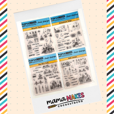 Mama Makes x Coconutacha - Travel Journal Stamp Sets